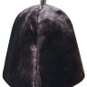 Premium sheepskin hat with a worn effect, thick fur