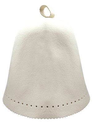 Seamless sauna hat, 100% wool felt