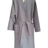 Men's waffle robe "Kimono", grey