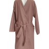 Men's waffle robe "Kimono", brown